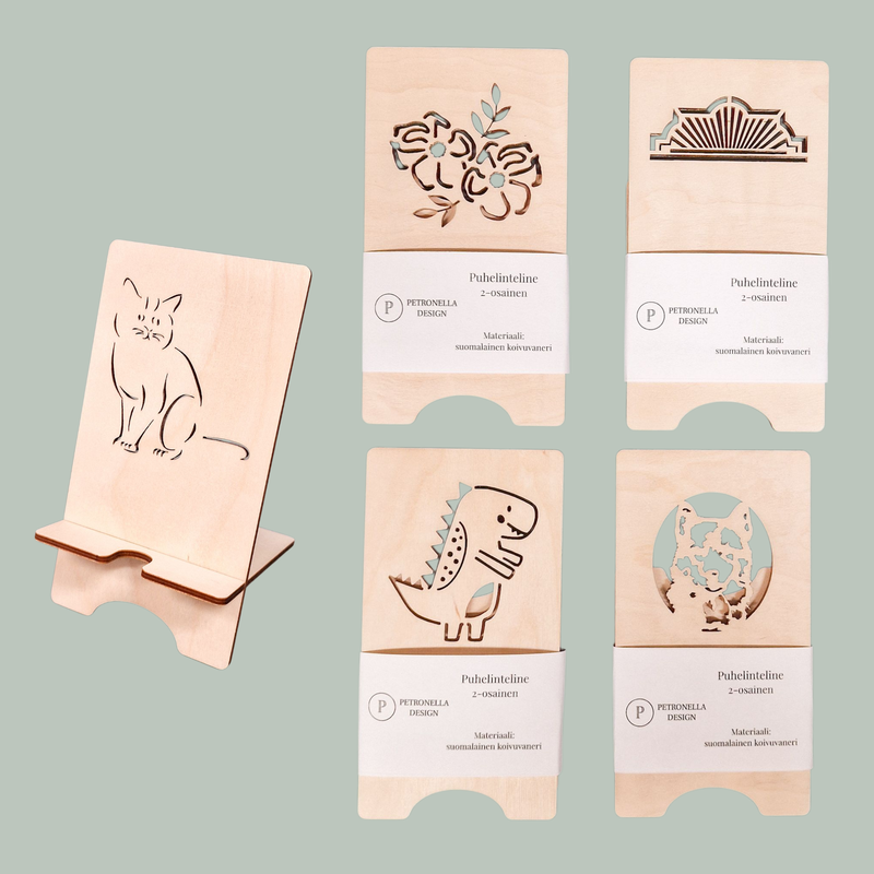 Puhelinteline kuvalla.